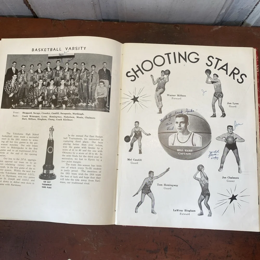 1955 YOKOHAMA YO-HI American High School Yearbook‎ Yokohama, JAPAN